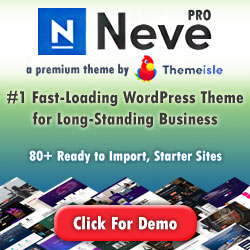 Neve Pro - lightweight, fast-loading and responsive Wordpress theme by ThemeIsle