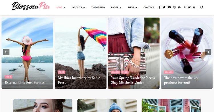 Download Blossom Pin Pro Pinterest Style WP Theme now!