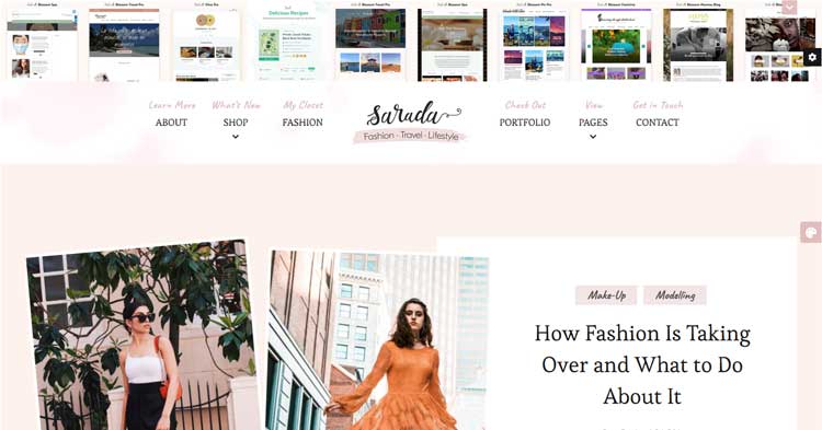 Download Sarada Fashion Lifestyle Blog WP Theme Now!