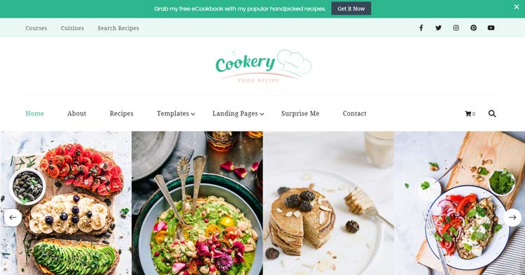 Download Cookery Lead Generation Recipe WP Theme Now!
