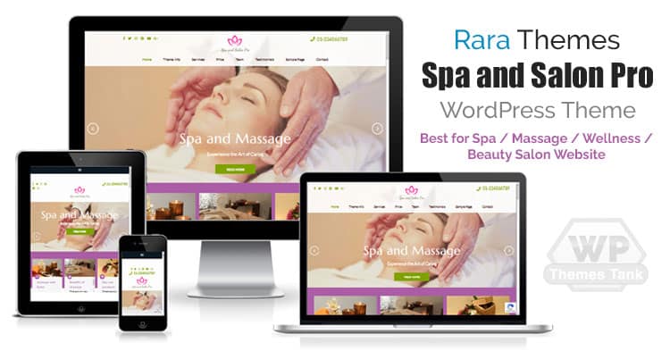 RaraThemes - Download Spa and Salon Pro WordPress theme for spa, beauty, salon and massage website