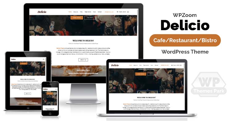 WPZoom - Download Delicio Cafe Restaurant Bistro WordPress Theme