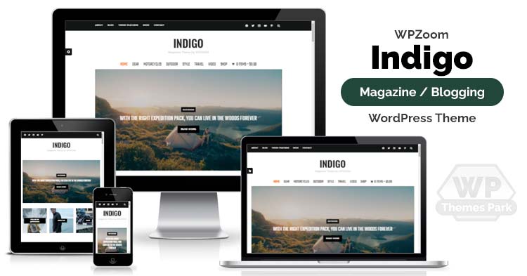 WPZoom - Download Indigo - Magazine Blog WordPress Theme