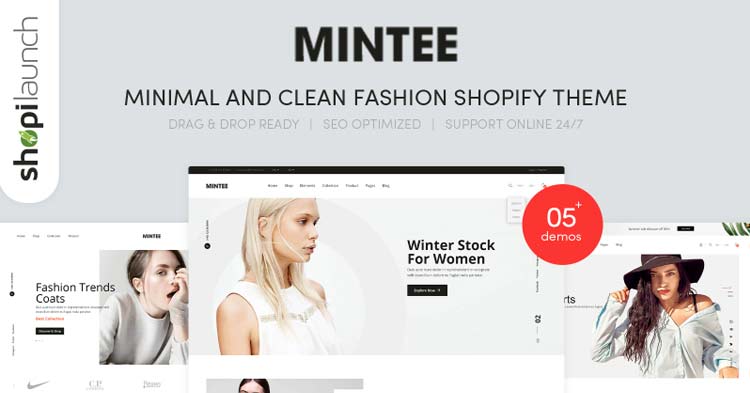 TemplateMonster - Download Mintee Fashion Store Shopify Theme