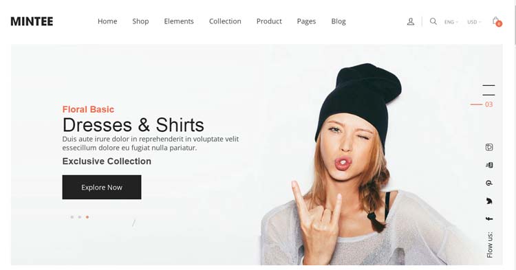 Download Mintee Minimal Fashion Shopify Theme now!