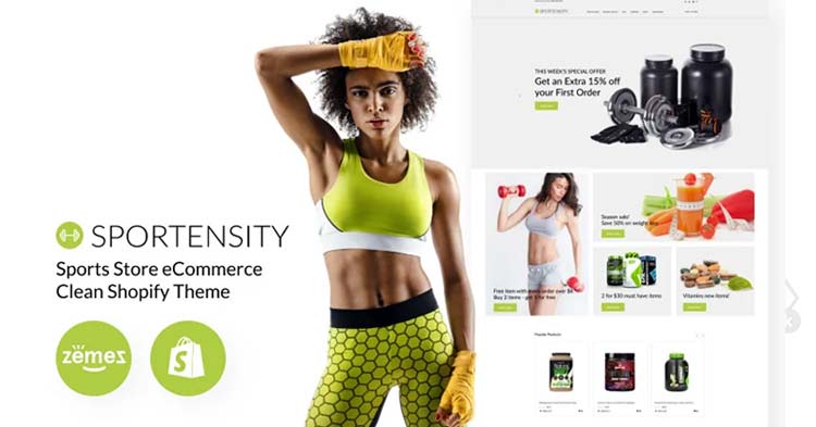 TemplateMonster - Download Sportensity Sports Store eCommerce Shopify Theme