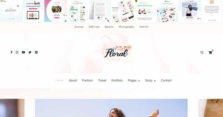 Download Blossom Floral Pro Blogging Theme now!