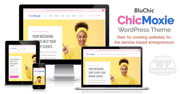 Bluchic - Download the ChicMoxie theme - Best WordPress Theme for Content Creators, Online Courses Makers, Marketers, Podcasters and Creative Entrepreneurs